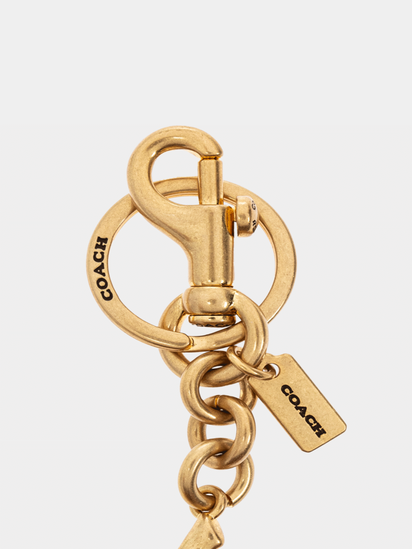 Coach Red Keychain With Cherry-Shaped Charm