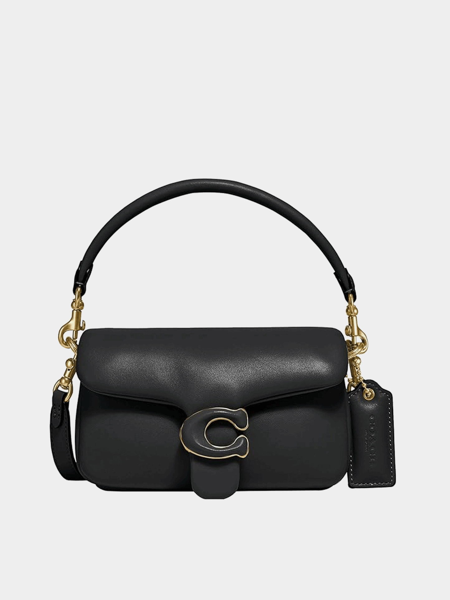 Coach Women's Leather Covered C Closure Pillow Tabby Shoulder Bag