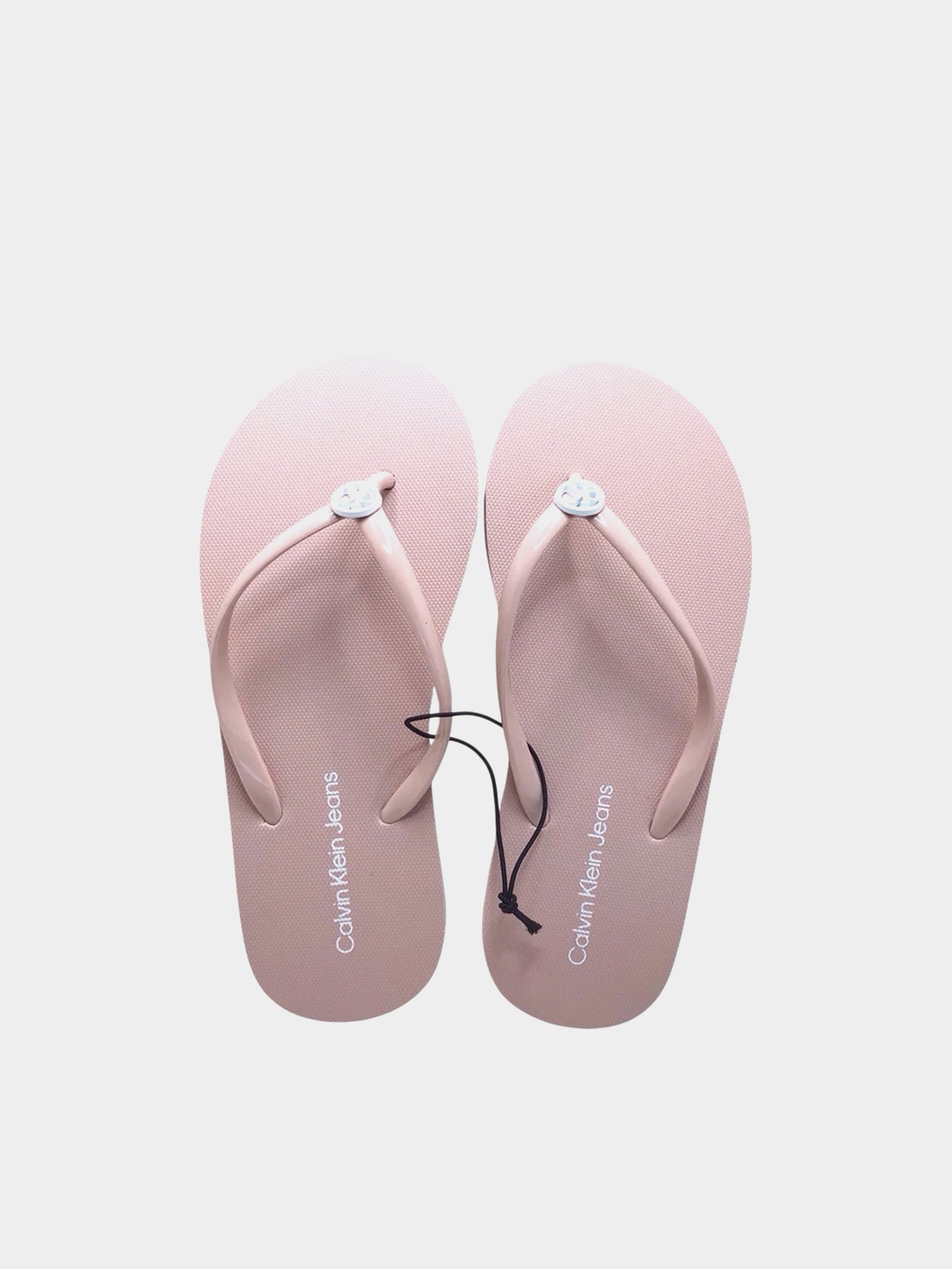 Calvin Klein Women's Logo Thong Flip Flop Sandal