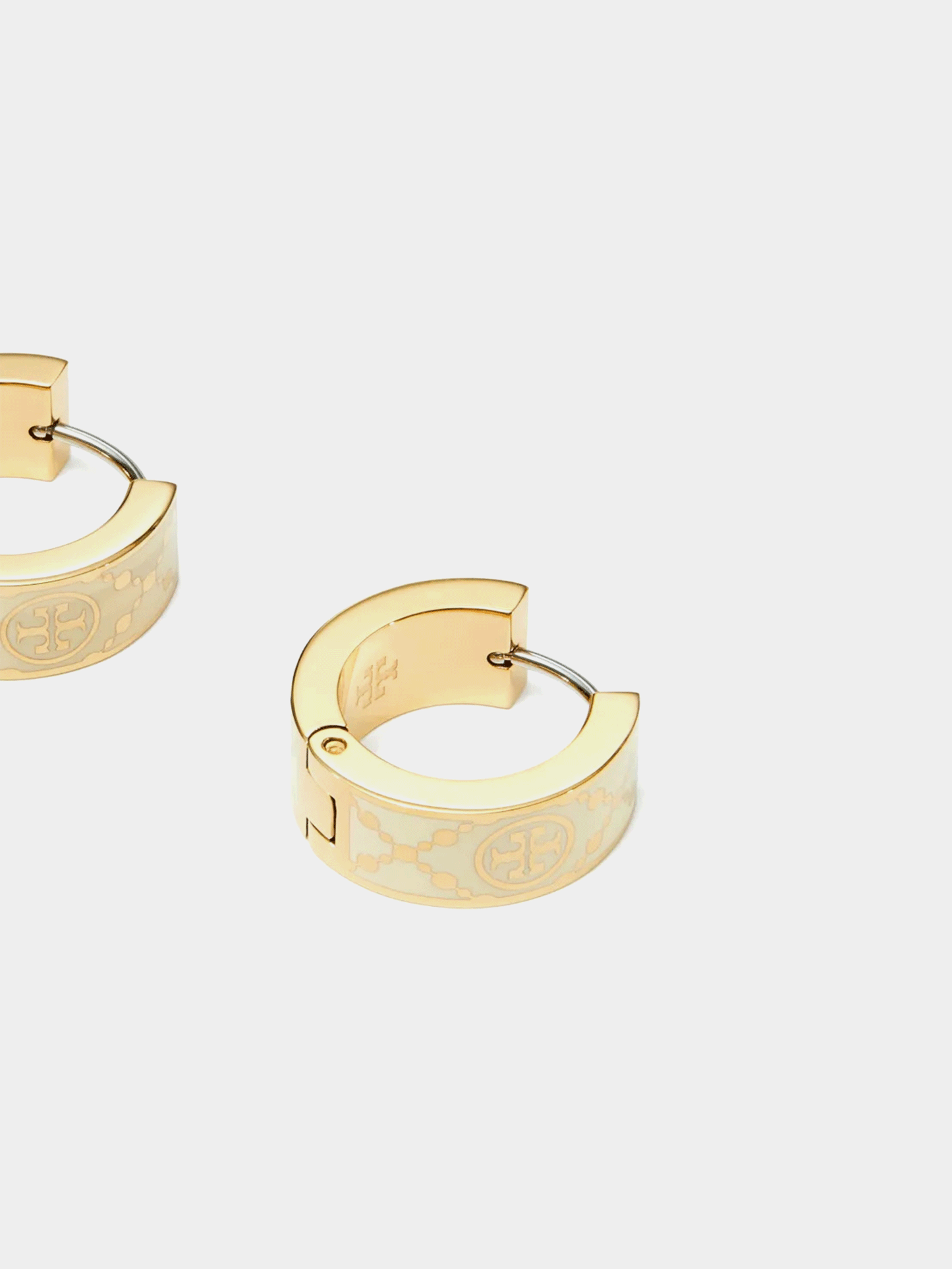 Tory Burch Small Monogram Hoop Earring