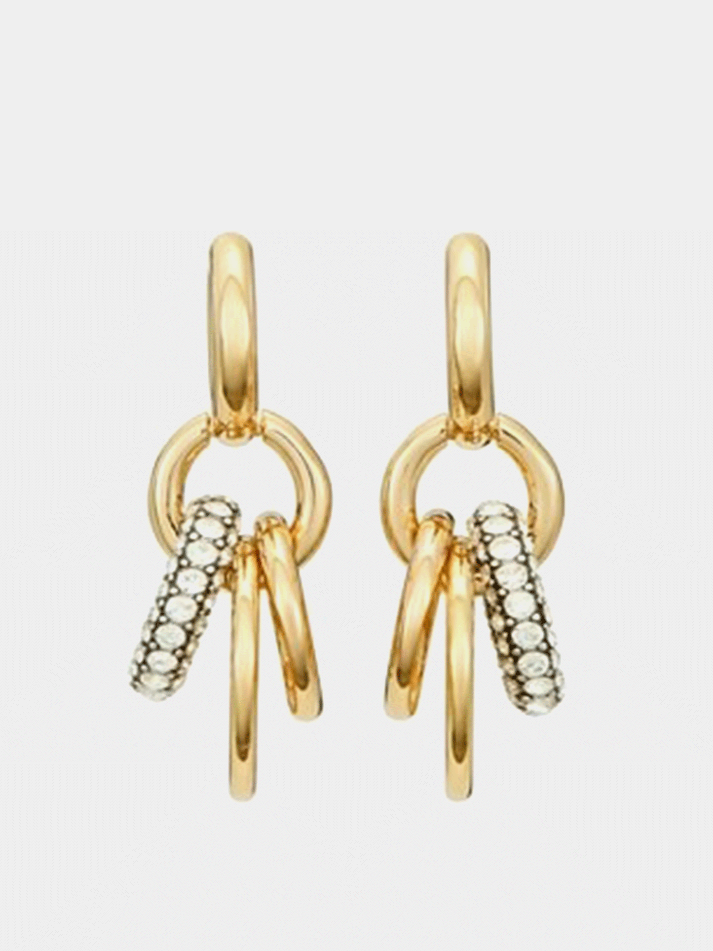 Miller Pave Interlocking Earring