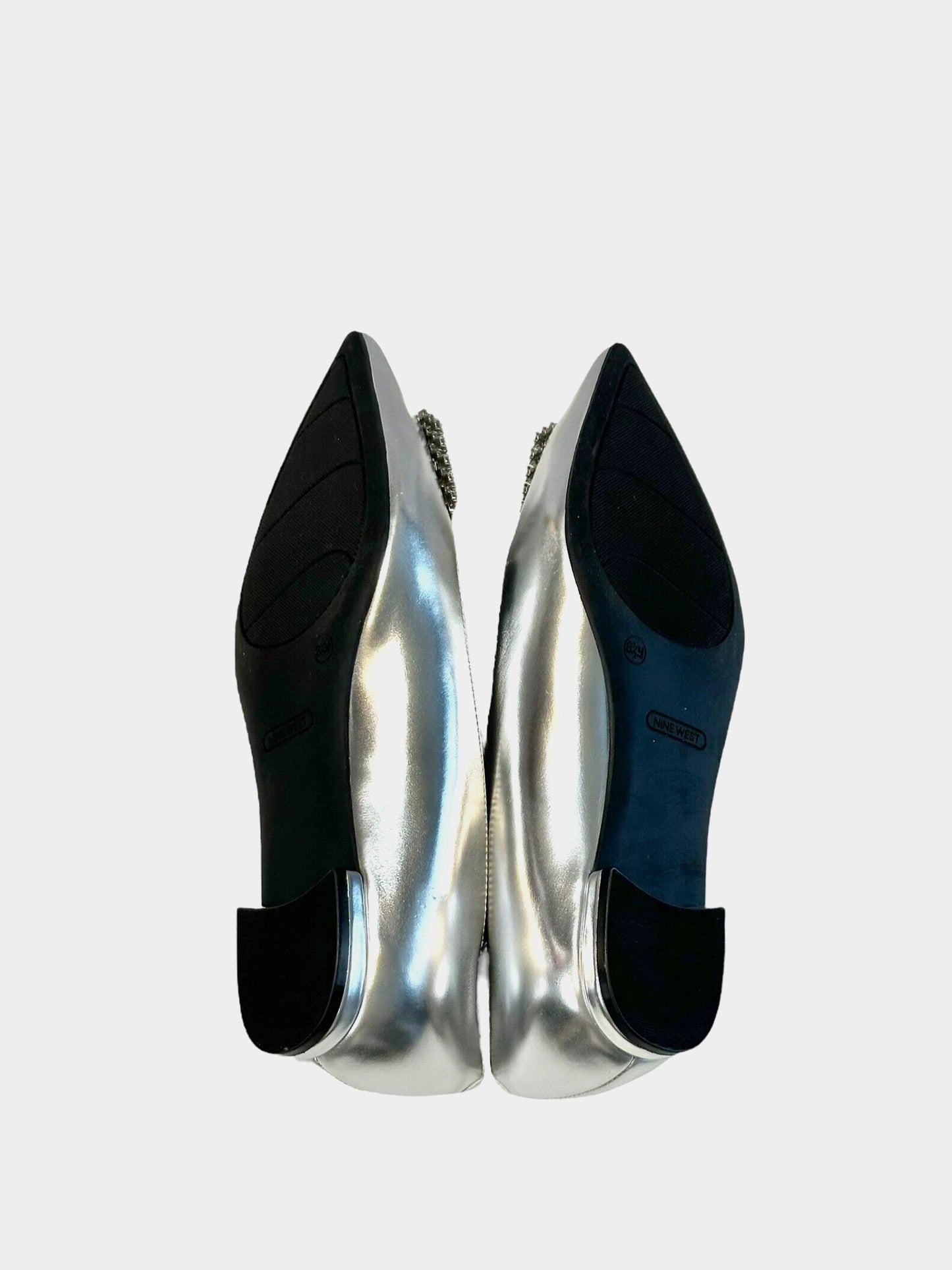 Nine West Jesike Pointy Toe Silver Flats