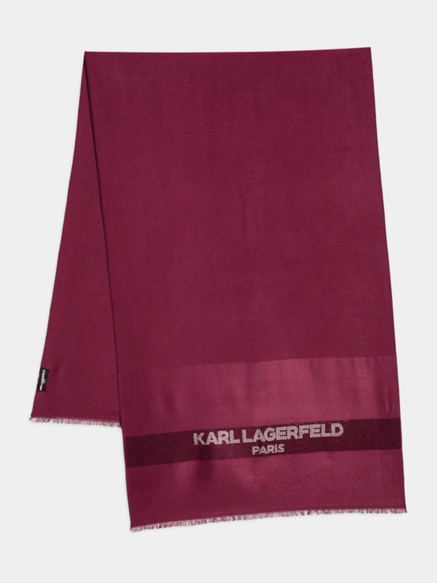 KARL LAGERFELD PARIS Embellished Logo Scarf