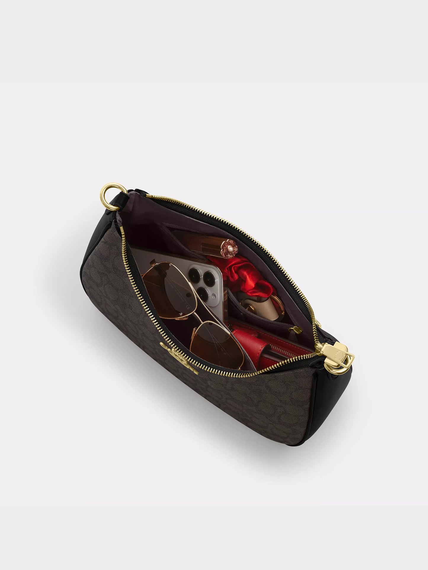 Coach Teri Hobo Bag In Signature Canvas