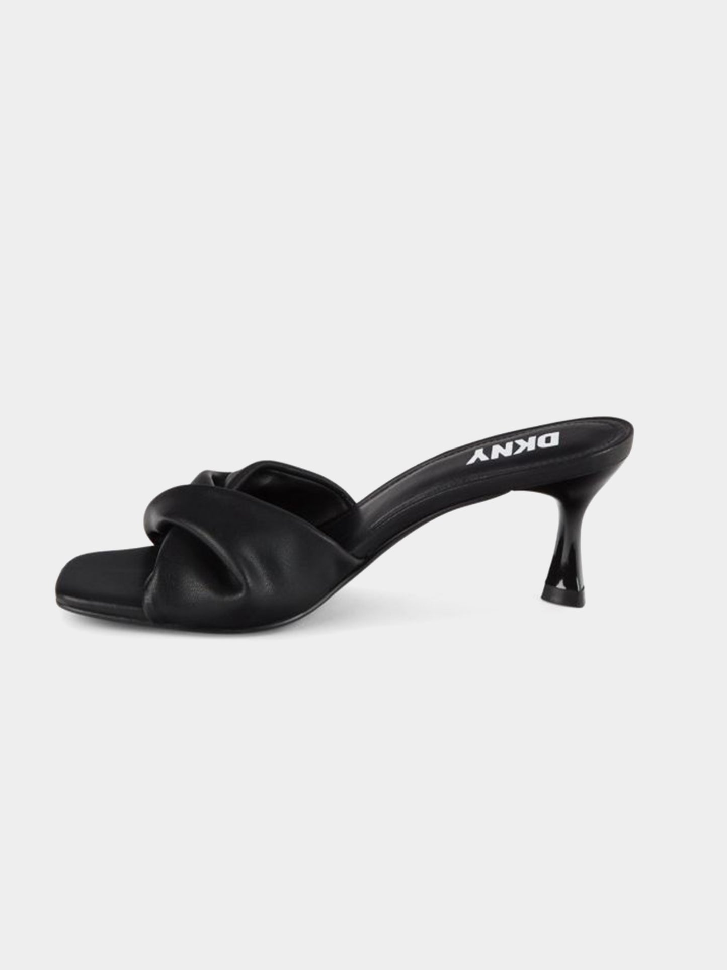 DKNY Val Twisted Logo Kitten Heel Sandals