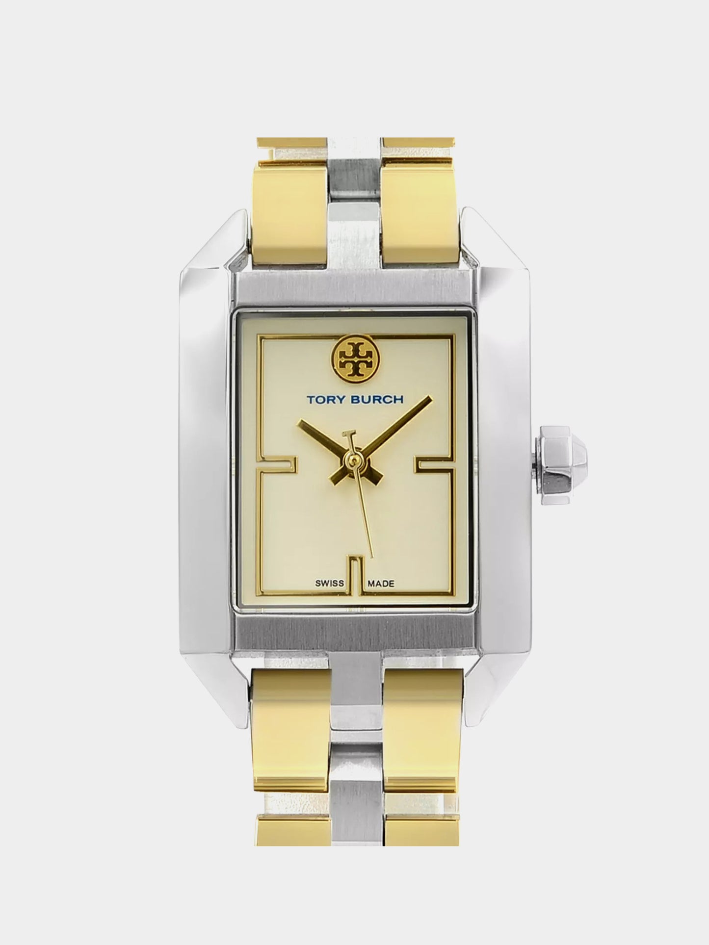 Tory Burch Dalloway Two Tone Steel Cream Dial Quartz Ladies Watch