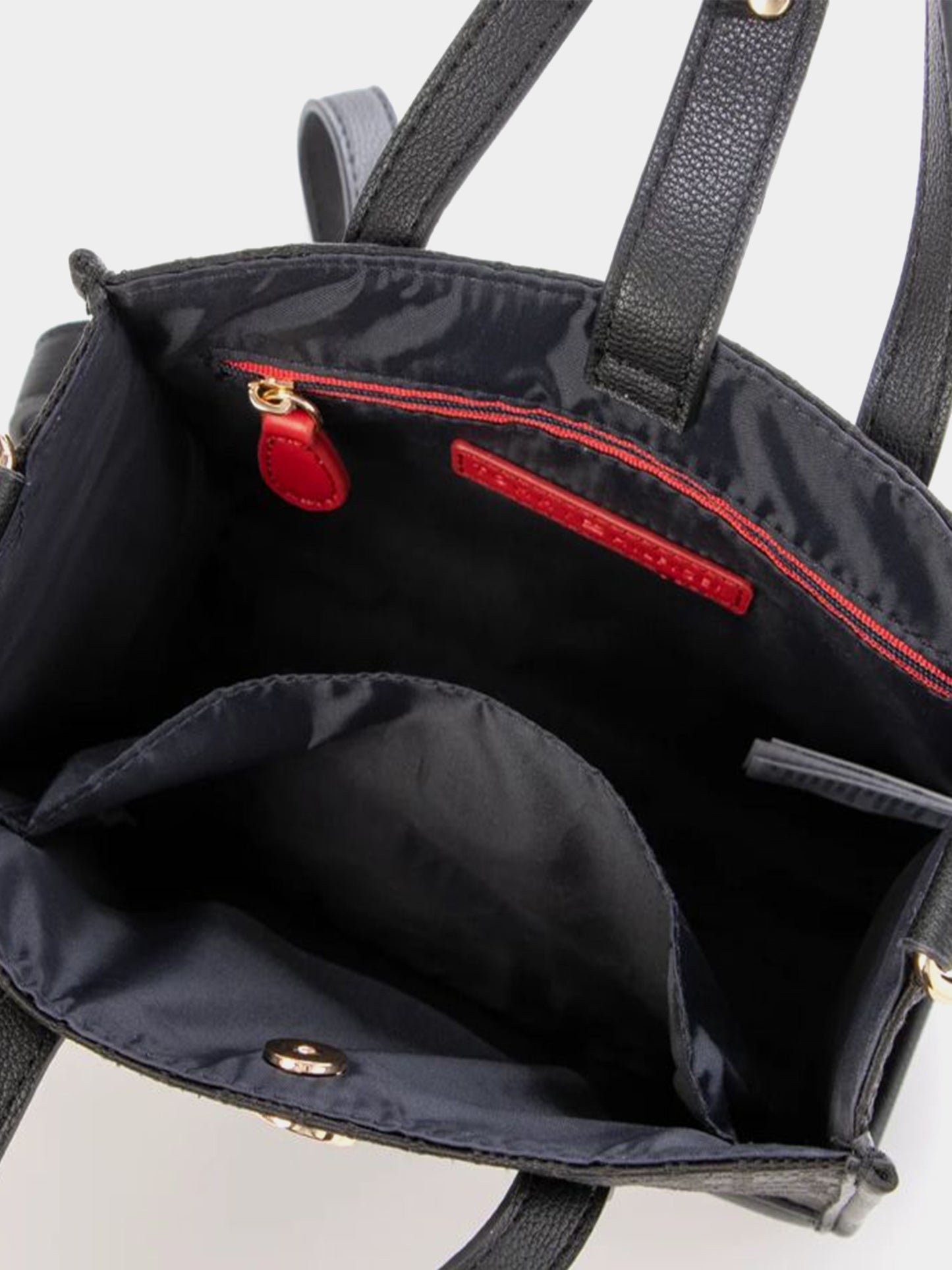 Tommy Hilfiger Jacquard Black Women Tote Bag