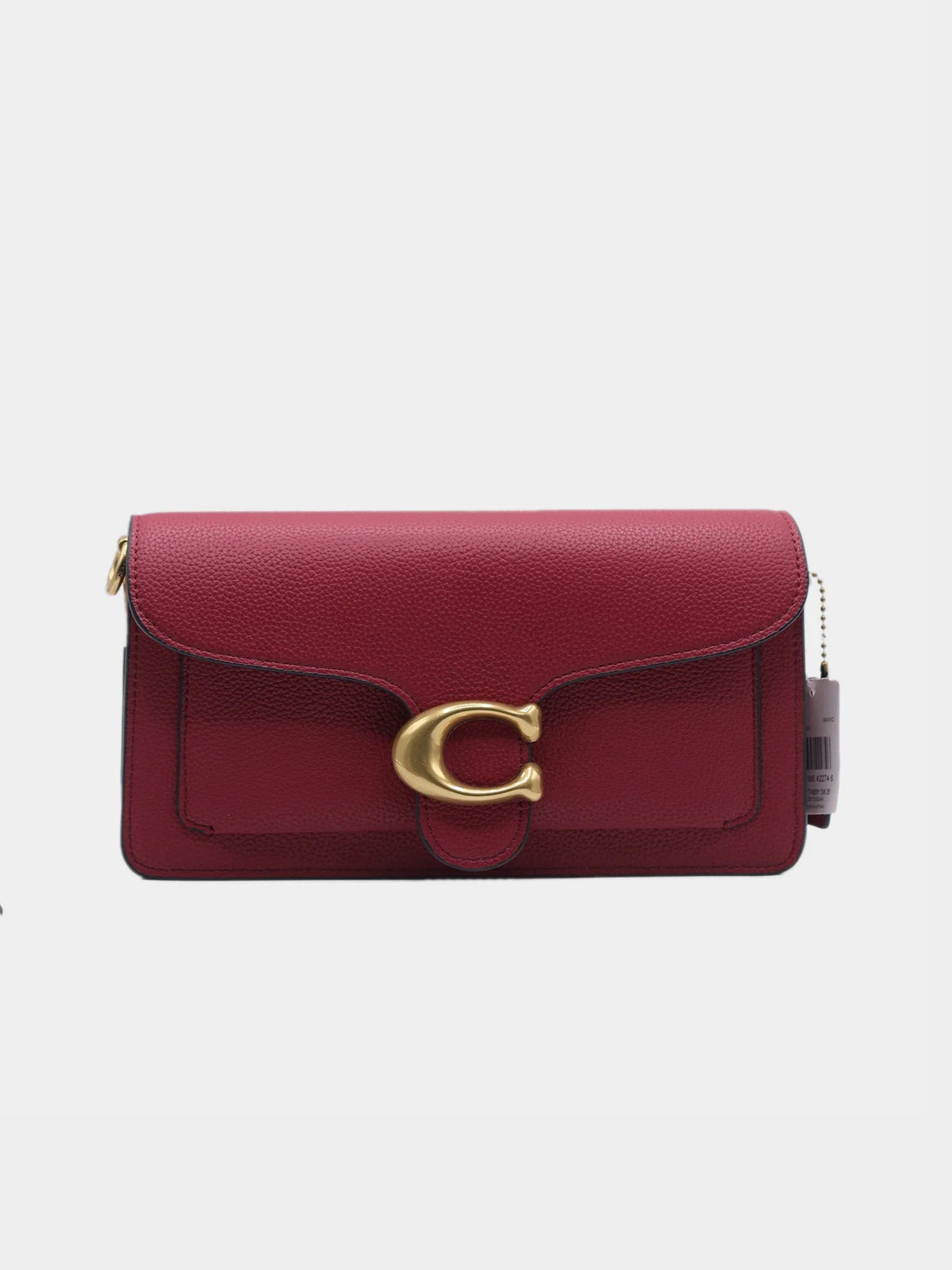 Coach Tabby Shoulder Bag 26 - Maroon Pebbled Leather