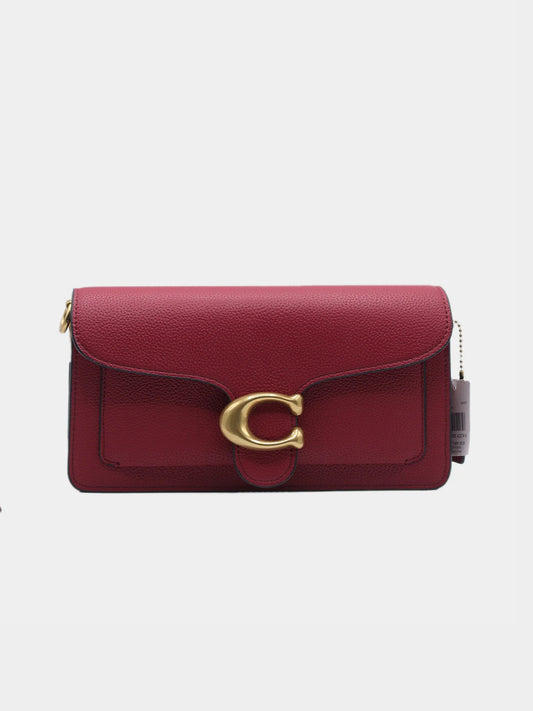 Coach Tabby Shoulder Bag 26 - Maroon Pebbled Leather