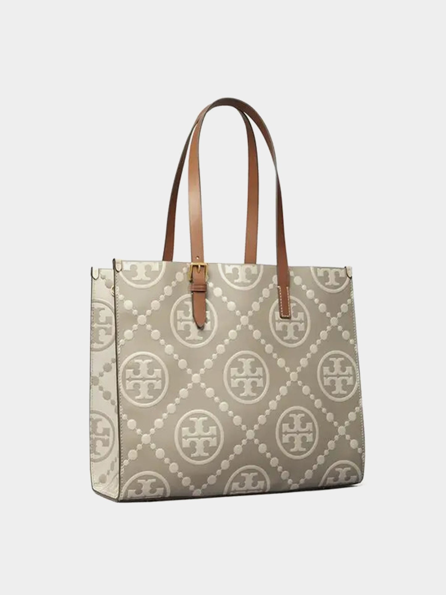 Tory Burch T Monogram Contrast Embossed Tote