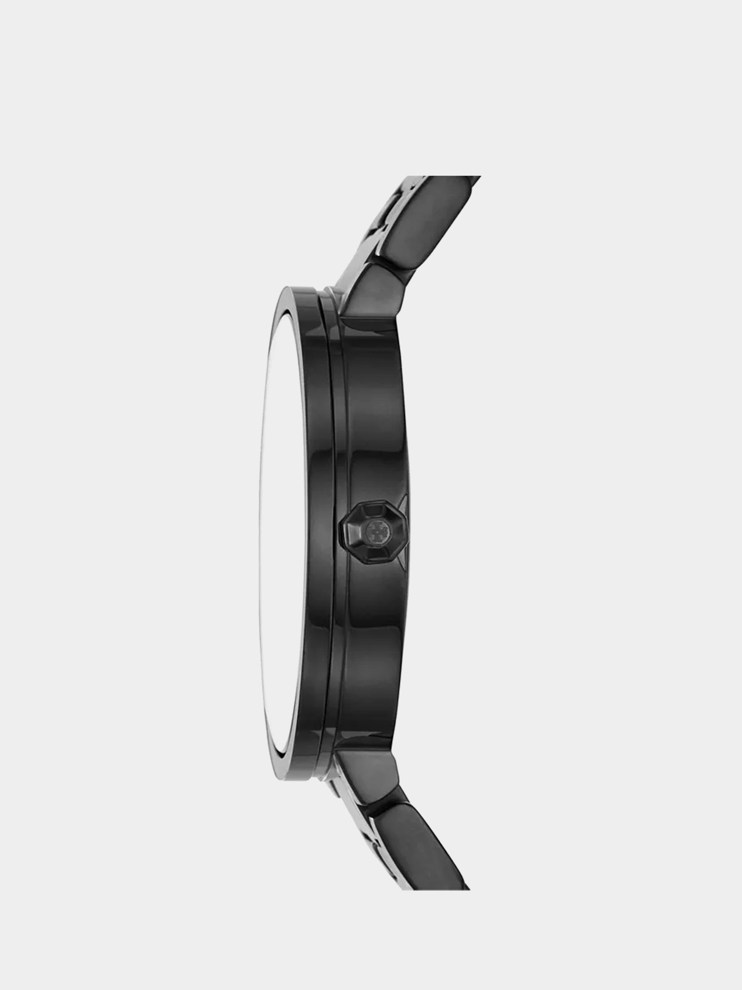 TORY BURCH REVA BLACK-TONE STAINLESS STEEL WATCH