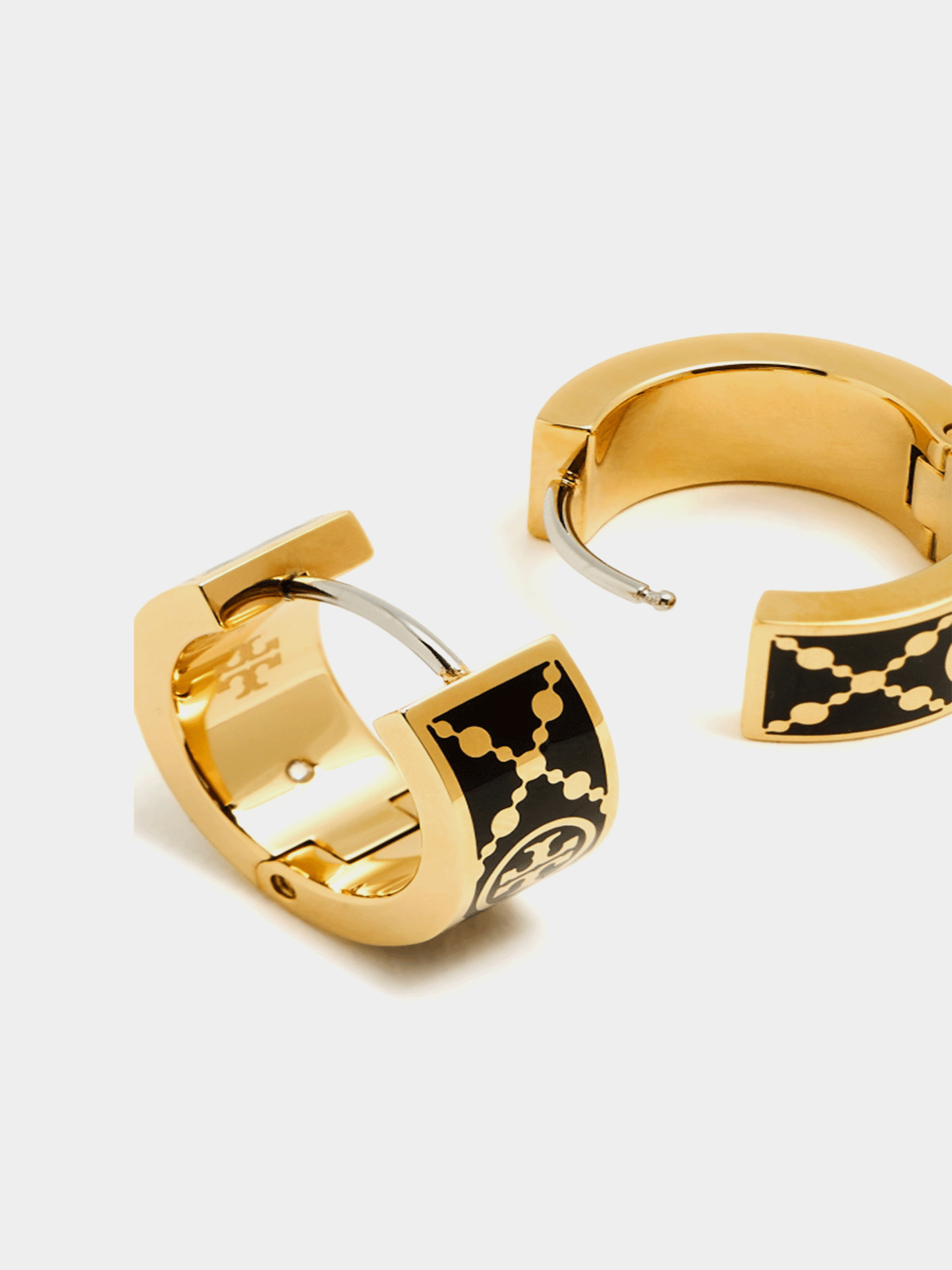 Tory Burch Small T Monogram Hoop Earrings