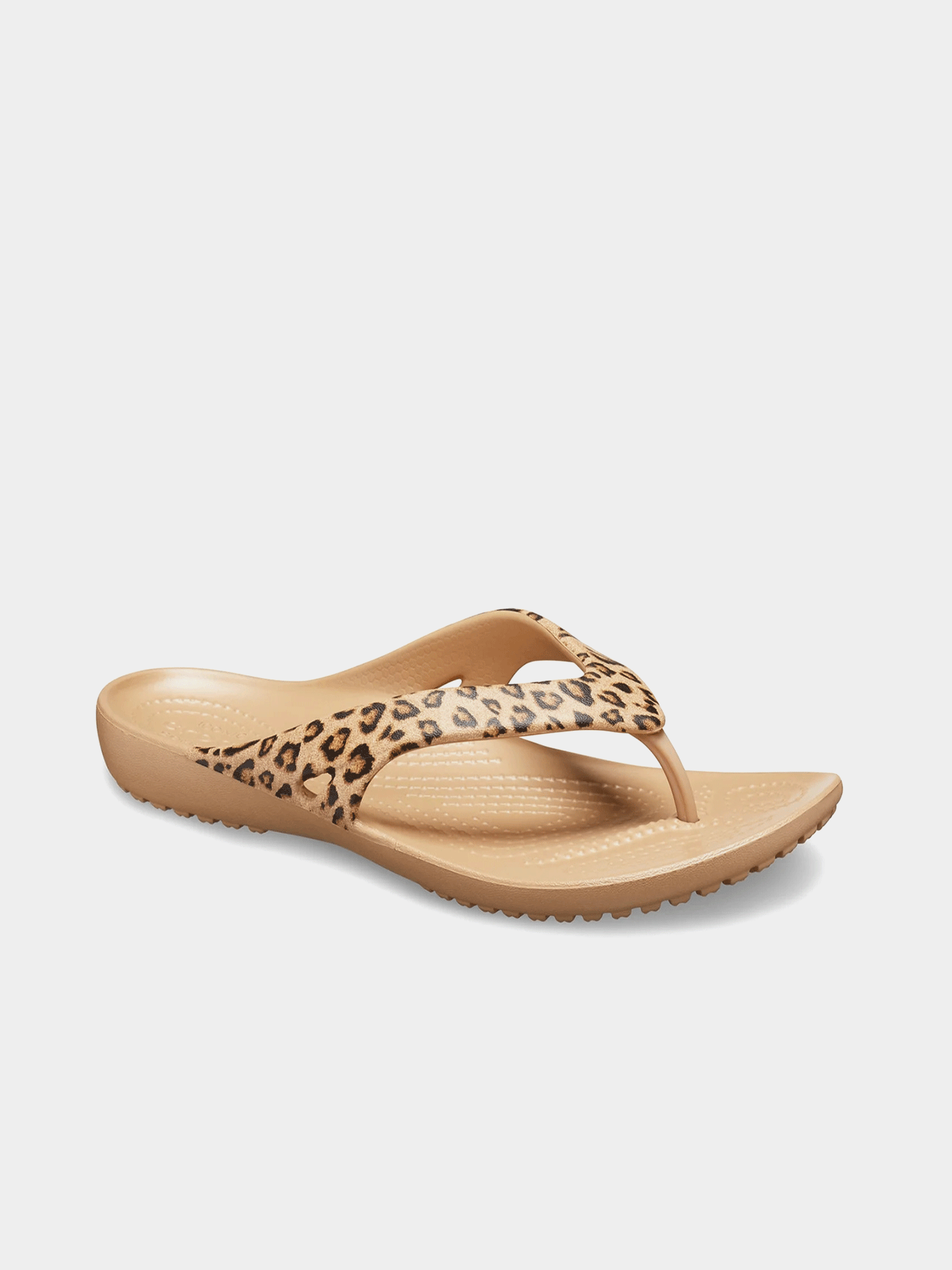 Crocs Women's Kadee II Leopard Printed Flip Flop Sandals
