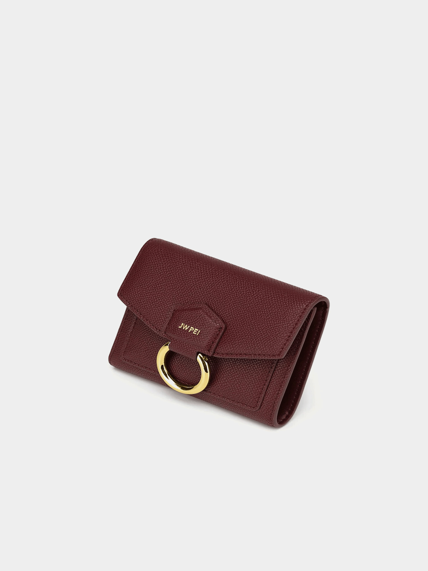 JW PEI Stella Wallet - Burgundy Grained Vegan Leather
