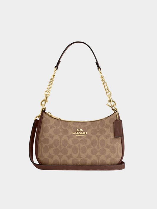 Coach Teri Shoulder Bag In Signature Canvas