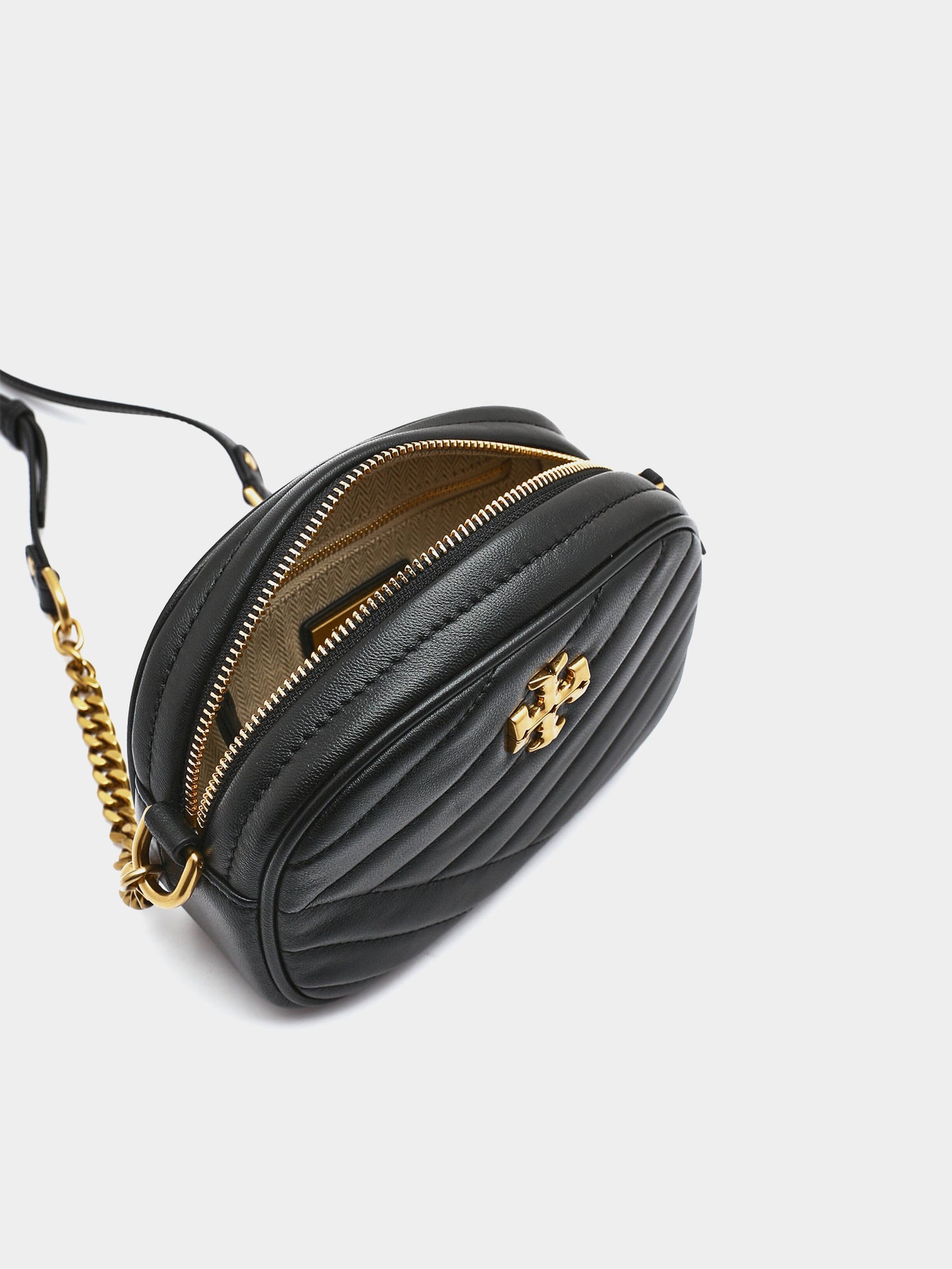 Leather Shoulder Bag Kira Chevron